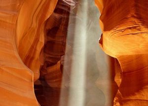 Light Beams of Antelope Canyon